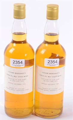 Lot 2354 - Viscount Mountgarrets Single Malt Glen Grant distilled 29th June 1979 and bottled September...