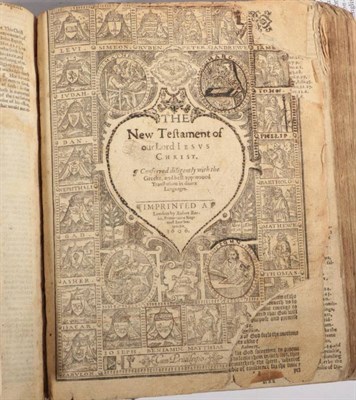 Lot 4 - Breeches Bible The Holy Bible. Printed by Robert Barker, [1606, lacking OT title, dated from...