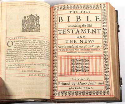 Lot 8 - The Holy Bible [KJV] bound after The Book of Common Prayer and before Sternhold and Hopkins,...