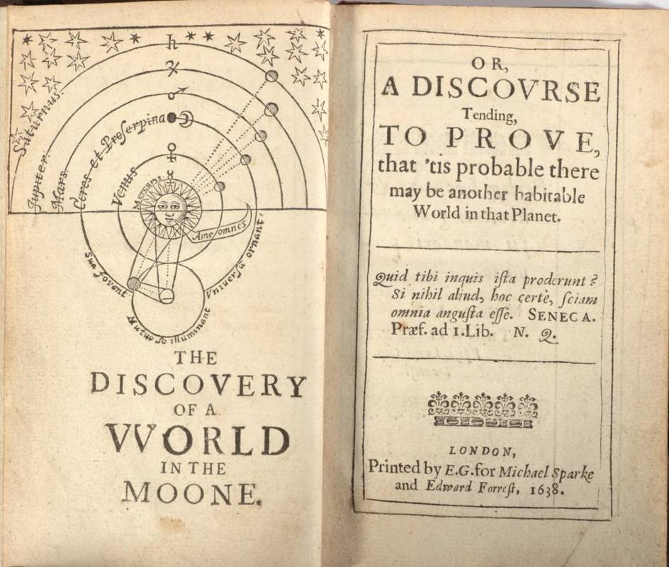 Lot 28 - [Wilkins, John] The Discovery of a World in the Moone. Or, A Discourse Tending to Prove that...