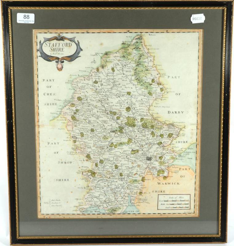 Lot 88 - Morden, Robert England; Staffordshire; North Riding of Yorkshire; and Derbyshire. Abel Swale...