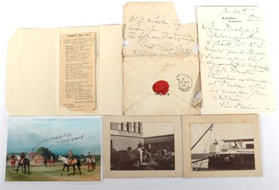 Lot 123 - Churchill (Winston) Two photographs of Winston Churchill's arrival in Durban in 1899, after his...