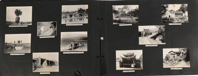 Lot 131 - Japan and China An album of portrait, landscape, street scenes and other photographs, early...