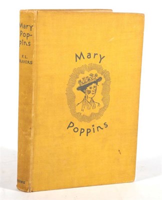 Lot 157 - Travers (P.L.) Mary Poppins, Gerald Howe Ltd, 1934. 8vo, org. yellow cloth; illus to text by...