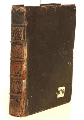 Lot 178 - Gellius (Aulus) Noctes Atticae, Paris: Simon Bernard, via Jacobea e regione Collegi...