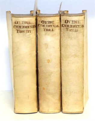 Lot 179 - Ovid Opera. Leiden: Officina Hackiana, 1670. 8vo (3 vols). Contemporary vellum, spine lettered...