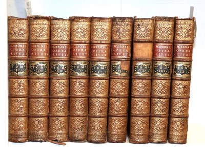 Lot 180 - Cicero (Marcus Tullius) Opera, Geneva: Fratres Cramer, 1758. 4to (9 vols). Full calf, boards...