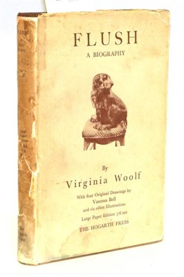 Lot 222 - Woolf (Virginia) Flush. A Biography, The Hogarth Press, 1933. Org. cloth in dj. pp. 163, 10 plates.