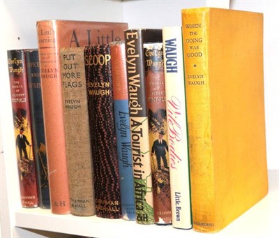 Lot 223 - Waugh, Evelyn A selection of first editions including Scoop (no dustwrapper, front free...