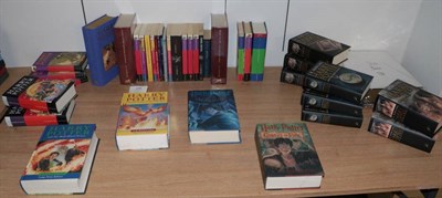 Lot 228 - Rowling, J.K. An extensive collection of editions of Harry Potter books including deluxe eds,...