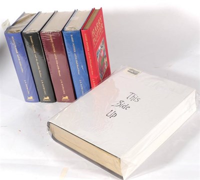 Lot 229 - Rowling, J.K. Five Bloomsbury Deluxe editions of Harry Potter stories, comprising Philosopher's...