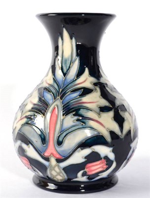 Lot 62 - A Moorcroft Snakeshead pattern vase, boxed