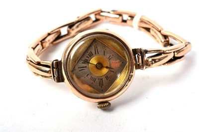 Lot 96 - A lady's 9 carat gold wristwatch