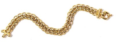 Lot 242 - A 9 carat gold bracelet, 9.8g gross