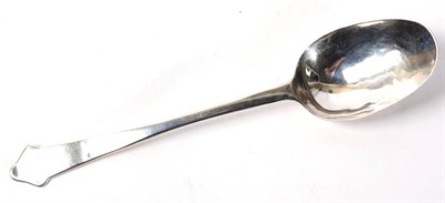 Lot 255 - A George I silver dog nose spoon, John Ladyman London 1714, with rat tail bowl, probably...