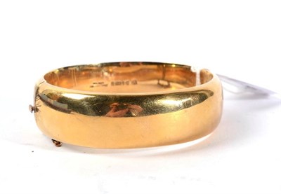 Lot 293 - A 9 carat gold bangle, 25.6g gross