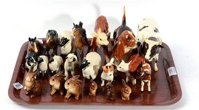 Lot 335 - A group of Beswick animals, CH Whitehill Mandate etc