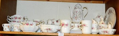 Lot 368 - A Royal Albert 'Lavender Rose' pattern part dinner, coffee and tea set; with a Spode coffee set...