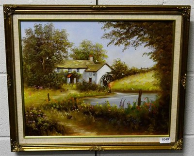 Lot 1049 - G Heath, contemporary, The Old Mill house, signed oil on canvas, 39.5cm by 49.5cm