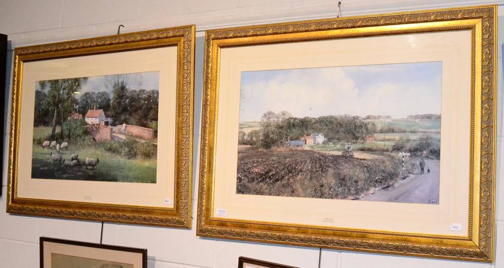Lot 1072 - Clive Madgwick (Contemporary) ''Early Spring'' and ''Spring Splendour'', pair of prints