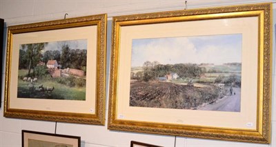 Lot 1072 - Clive Madgwick (Contemporary) ''Early Spring'' and ''Spring Splendour'', pair of prints