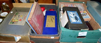 Lot 1105 - Assorted vintage games and other items to include a Johillco Series coronation coach (boxed); a...