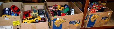 Lot 1109 - A collection of assorted tin and Diecast toys (four boxes)