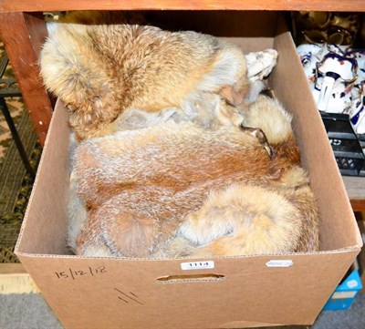 Lot 1114 - Hides/Pelts: A Quantity of European Animal Pelts, six Red Fox pelts, ten Pine Marten pelts, two...