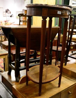 Lot 1209 - A marble topped French occasional table