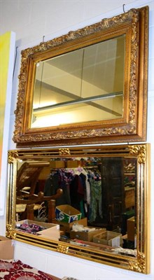 Lot 1264 - Two modern gilt framed mirrors