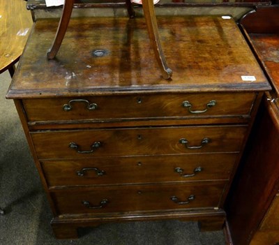 Lot 1308 - George III style mahogany four height chest of drawers