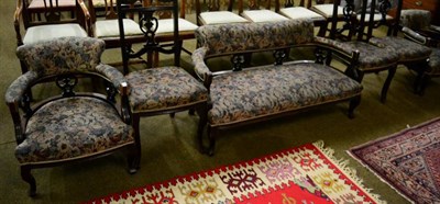 Lot 1342 - An Edwardian six piece suite