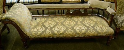 Lot 1344 - A late Victorian chaise longue