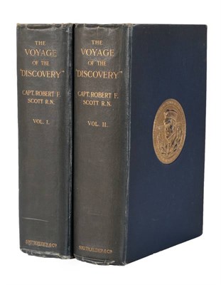 Lot 152 - Scott (Robert F., Capt.) The Voyage of the 'Discovery', Smith Elder, 1905, first edition, two...