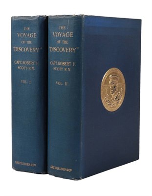 Lot 153 - Scott (Robert F., Capt.) The Voyage of the 'Discovery', Smith Elder, 1905, first edition, two...
