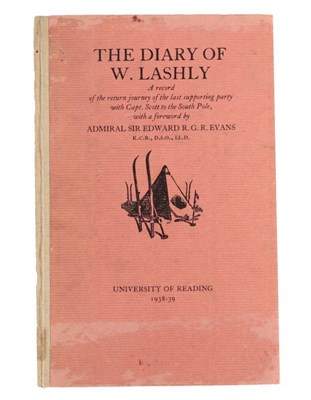 Lot 168 - Lashly (W.) The Diary of W. Lashly, A Record of the Return Journey of the Last Supporting Party...