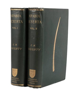 Lot 257 - Doughty (Charles M.) Travels in Arabia Deserta, Cambridge; University Press, 1888, first...