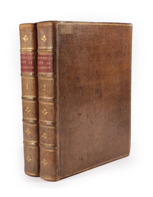 Lot 298 - Boswell (James) The Life of Samuel Johnson, LL.D., Comprehending an Account of his Studies and...