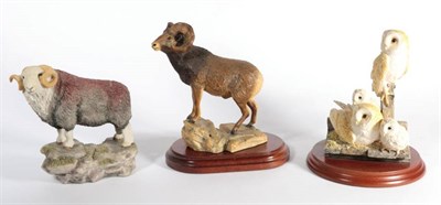 Lot 3 - ^ Border Fine Arts 'Big Horn Sheep', model No. 200-404 by Anne Wall, limited edition 459/850,...