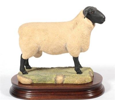 Lot 27 - ^ Border Fine Arts 'Suffolk Ram' (Style One), model No. L40 by Ray Ayres, limited edition 832/1250