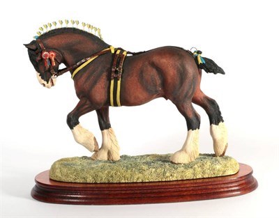 Lot 47 - Border Fine Arts 'Champion of Champions Shire Stallion' (Standard Edition), model No. L140A by Anne
