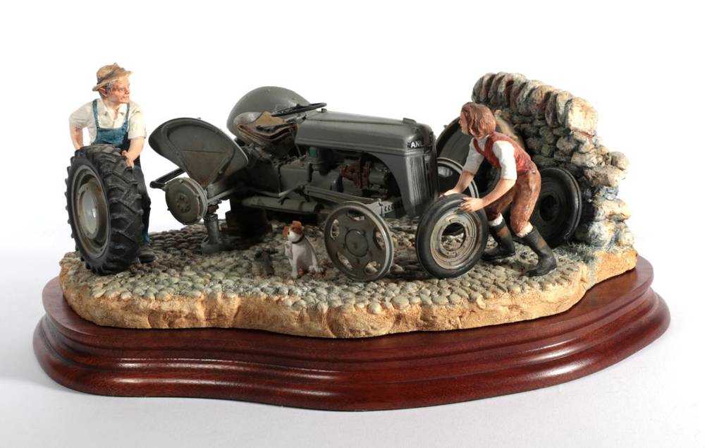 Lot 48 - Border Fine Arts 'Changing Times' (Ford Ferguson 9N), model No. B0912 by Ray Ayres, on wood...