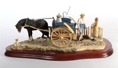 Lot 55 - Border Fine Arts 'Daily Delivery' (Milkman with horse-drawn cart), model No. JH103 by Ray...