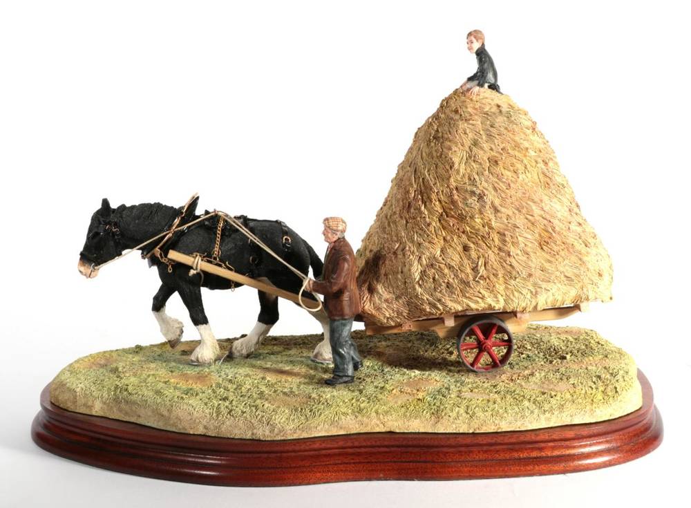 Lot 64 - Border Fine Arts 'Hay Bogie', model No. B0698A by Ray Ayres, limited edition 364/950, on wood base