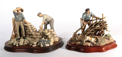Lot 67 - Border Fine Arts James Herriot Models: 'A Warm Day Walling' (Dry Stone Dyking), model No. JH31...