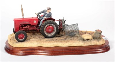 Lot 74 - Border Fine Arts 'Lifting The Pinks' (International B250 Tractor), model No. B0219 by Ray...
