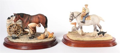 Lot 84 - Border Fine Arts 'Off to the Fair' (Farmer and Child on Horseback), model No. EG06 by Anne...