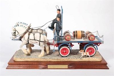 Lot 102 - Border Fine Arts 'The Gentle Giants' (Tetley's Dray), model No. PJ01 by Ray Ayres, limited...