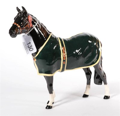 Lot 130 - Beswick Champion Welsh Mountain Pony, freestanding, model No. A247, BCC-1999, black gloss