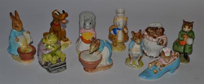 Lot 166 - Beswick Beatrix Potter Figurines Comprising: 'Anna Maria', 'Cecily Parsley', 'Goody Tiptoes',...